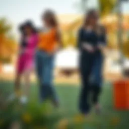 Stylish water resistant joggers on display in an outdoor setting