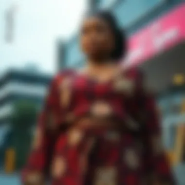 Trendy Unique Patterns Two-Piece Outfit Trendy plus size two-piece outfit showcasing unique patterns