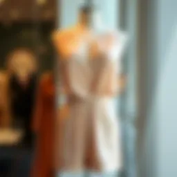 Elegant V neck romper elegantly draped over a mannequin