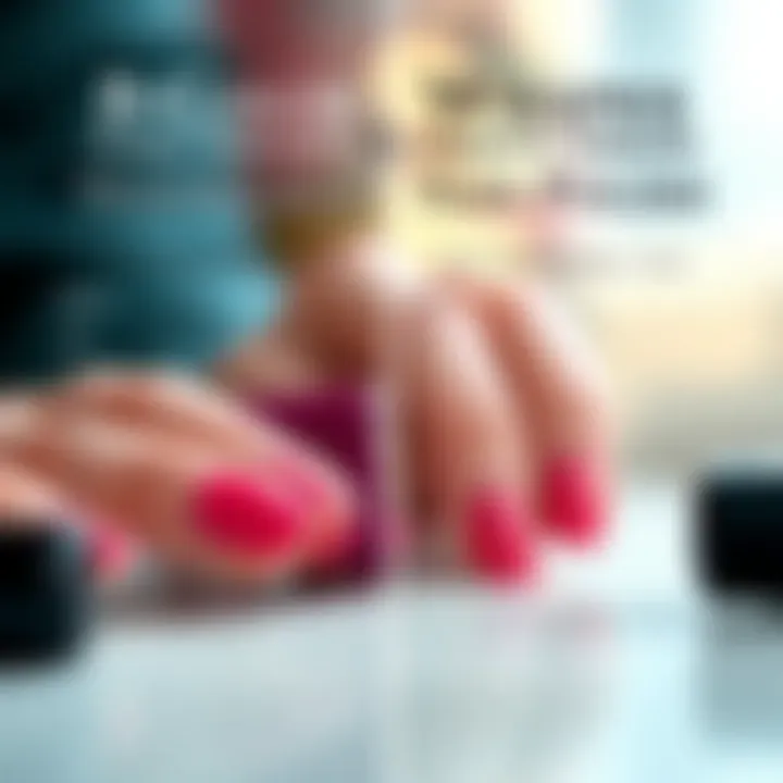 A comparison chart outlining the pros and cons of B Color nail wraps vs traditional nail polish