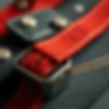 Close-up of high-quality materials used in Bandolier