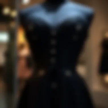 Elegant black waist trainer corset on display