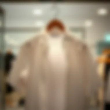 Stylish undershirt displayed on a modern hanger