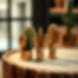 Intricate cactus ring holder design showcasing craftsmanship