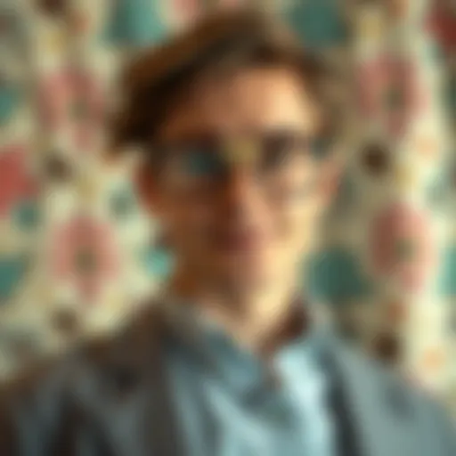 Casual Eyeglasses as Fashion Statements Stylish casual eyeglasses on a fashionable backdrop