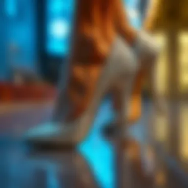 Comfortable Silver Glitter Heels Comfortable silver glitter heels suitable for dancing