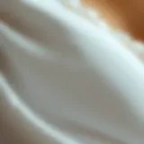 Close-up view of soft cotton fabric with delicate texture