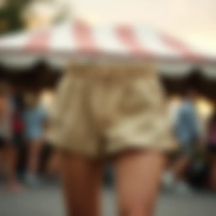 Historical evolution of drawstring waist shorts design