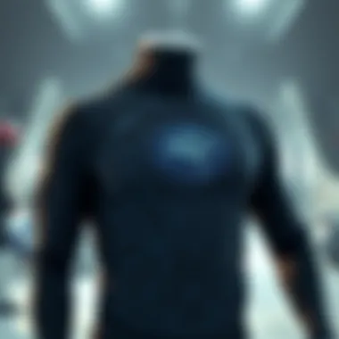 Fabric Technology in Cold Weather Compression Apparel Detailed view of fabric technology in a cold weather compression shirt