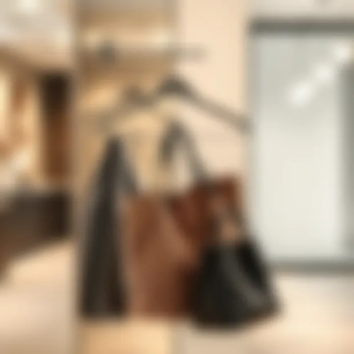 Stylish design elements of a modern bag hanger