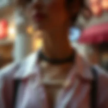 Fashion Statement A beautifully styled ensemble featuring a destiny name necklace.