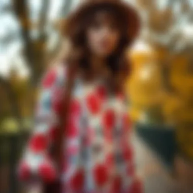 Seasonal transition of the smock dress styled for autumn