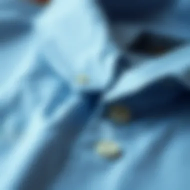 Close-up of fabric textures used in dressy shirts