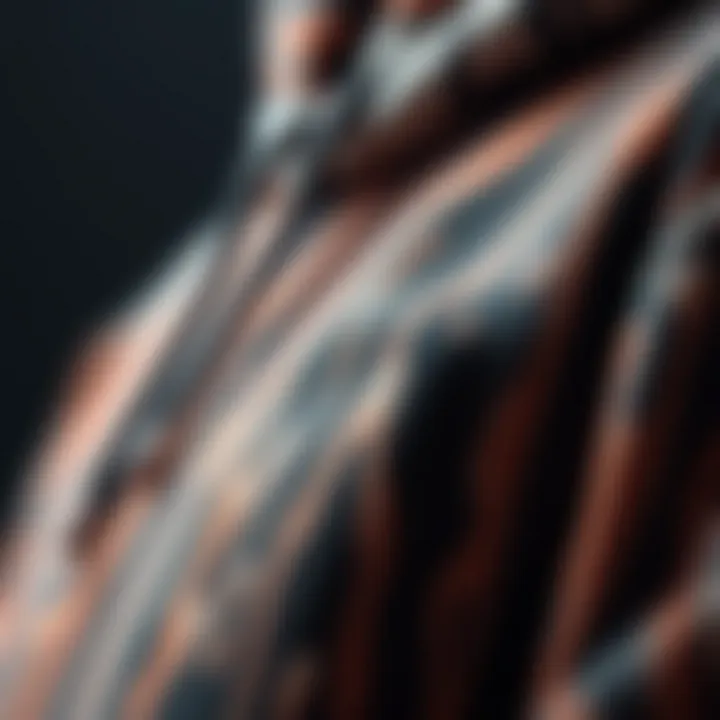 Close-up of premium fabric textures used in drippy hoodies, highlighting quality.