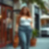 Stylish Summer Pants for Curvy Figures Curvy woman showcasing stylish summer pants