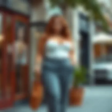 Stylish Summer Pants for Curvy Figures Curvy woman showcasing stylish summer pants