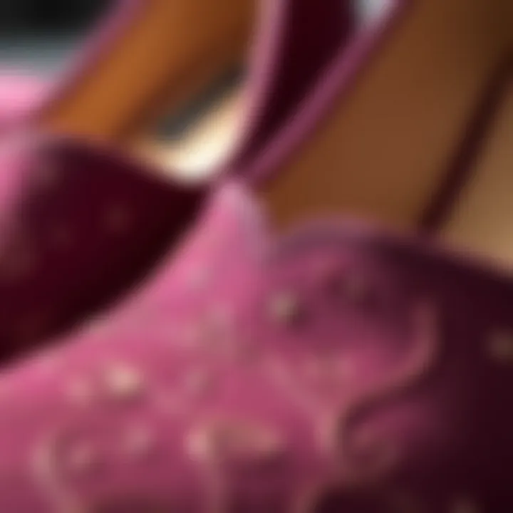 Quality Materials for Lasting Comfort Close-up of high-quality materials used in women's pumps