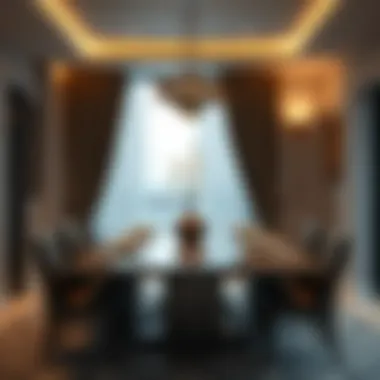 Elegant Heat Resistant Dining Table Elegant heat resistant dining table in a modern setting
