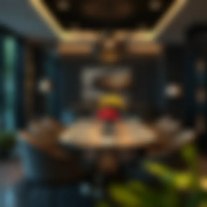 Stylish dining setup featuring various design options