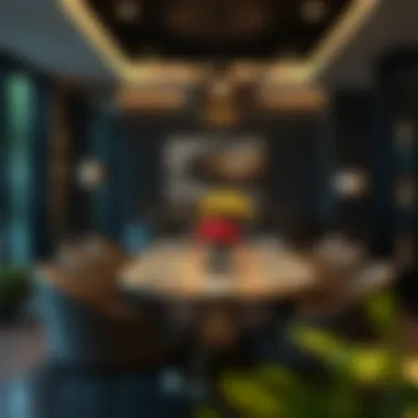 Stylish Dining Setup Stylish dining setup featuring various design options