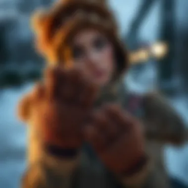 Styling Options with Bear Paw Gloves Stylish bear paw gloves complementing an outfit