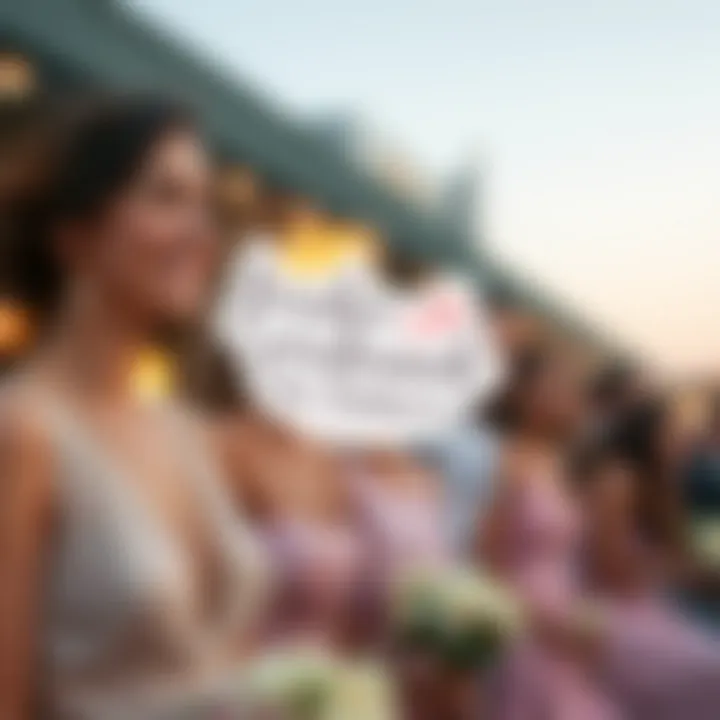 Charming illustration showcasing various bridesmaid proposal sticker styles