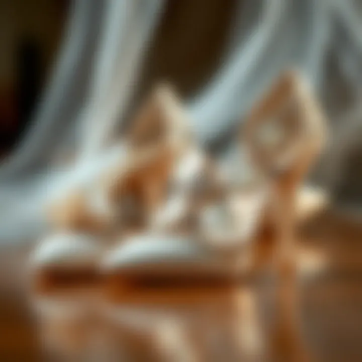 Elegant Butterfly Wedding Shoes Elegant butterfly wedding shoes adorned with delicate embellishments