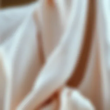 Close-up of fabric texture of a cotton shrug