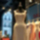 Elegant Bandage Dress Display Elegant bandage dress on a mannequin