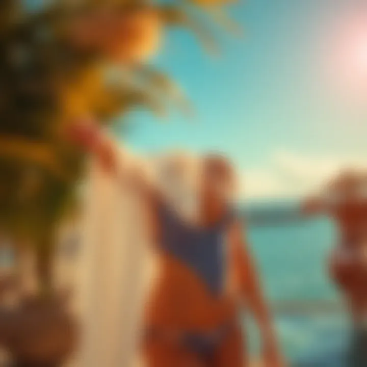 Elegant cover ups complementing trendy swimwear