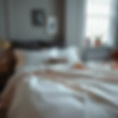 Elegant duvet cover with snap closure showcasing modern bedroom aesthetics