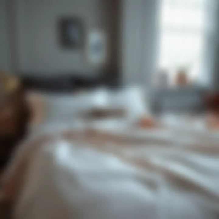 Elegant duvet cover with snap closure showcasing modern bedroom aesthetics