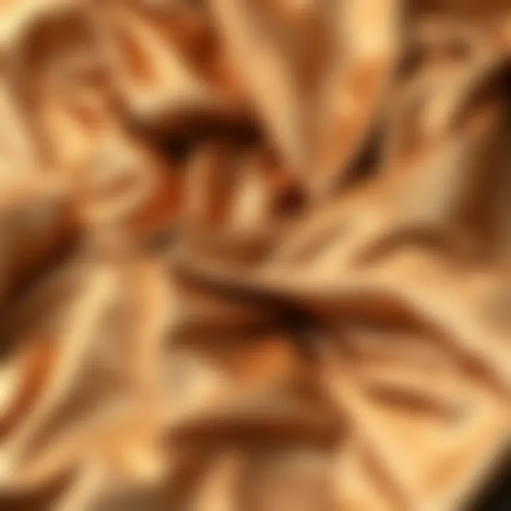 Sustainable Choices in Satin Fabrics Eco-friendly satin fabric highlighting sustainability