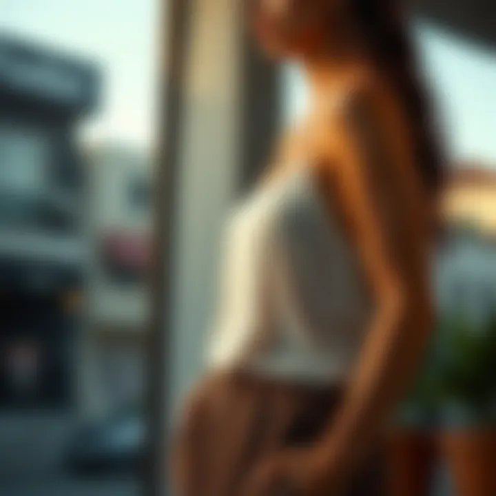 A stylish outfit featuring a racerback lace camisole paired with trousers