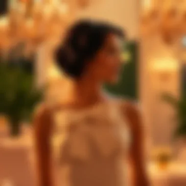 Glamorous occasion where a white bow dress is perfectly suited for the event