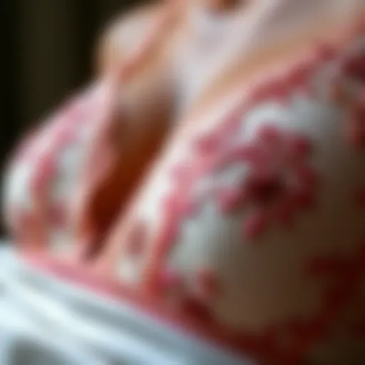 Delicate embroidery on luxurious fabric