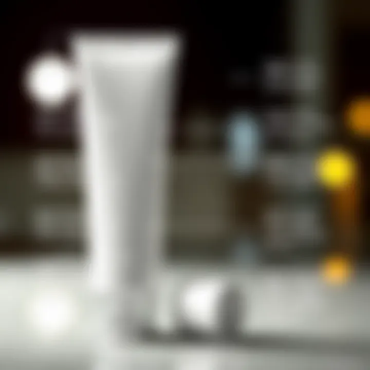 Elegant design of a lotion squeeze tube showcasing its ergonomic features