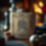 Elegant engraved flask design showcasing intricate craftsmanship