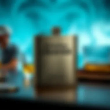 Personalized flask with custom engraving options displayed