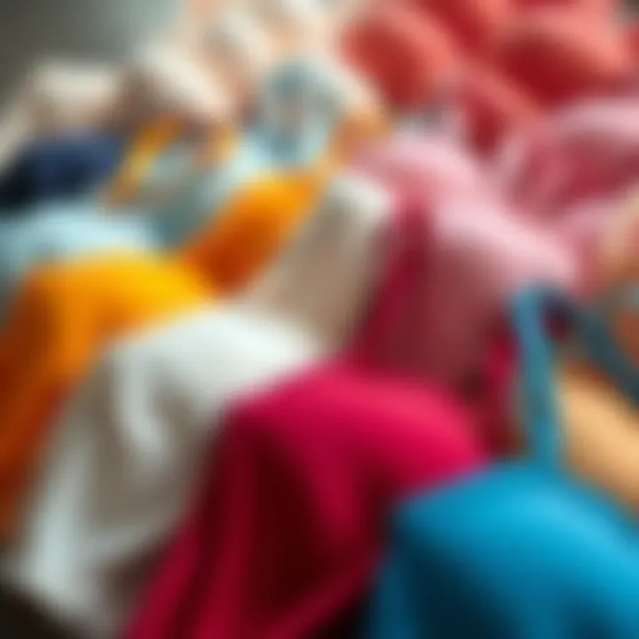 A selection of fabric nipple covers in various colors and styles arranged aesthetically.