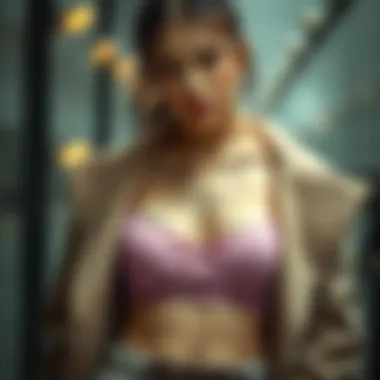 A stylish outfit paired with fabric nipple covers for a seamless look.