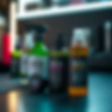 Maintenance Products for Faux Dread Care Close-up view of maintenance products tailored for faux dread care