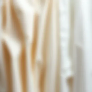 Variety of white fabric swatches