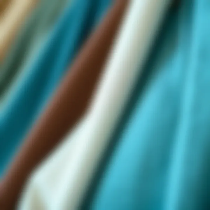 Fabric Choices for High Neck Tank Dress Close-up of different fabric textures for high neck tank dresses