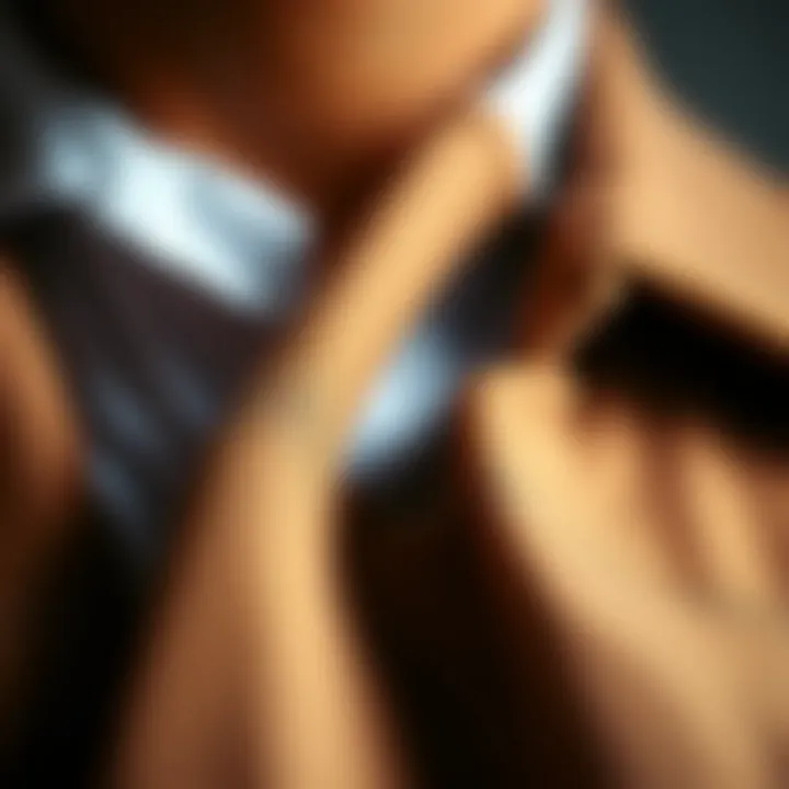 Fabric Excellence in Menswear Close-up of high-quality fabric used in modern menswear