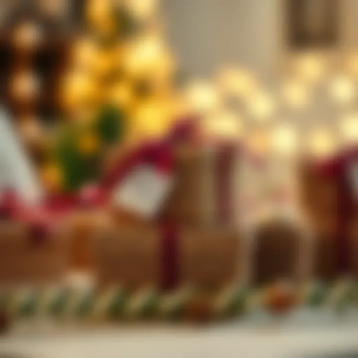 Charming Gift Presentation with Kraft Paper Boxes Kraft paper favor boxes arranged for a charming gifting experience.