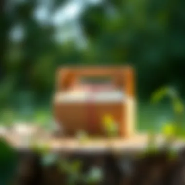 Eco-Friendly Aspects of Kraft Paper Favor Boxes Sustainable kraft paper favor boxes in a natural setting.