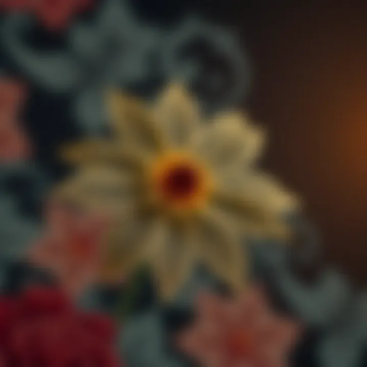 Historical context of flower stencils in fashion design