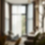 Elegant light filtering window panel showcasing grommet design in a modern living room.