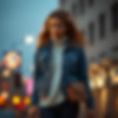 A versatile long jeans jacket styled for different occasions